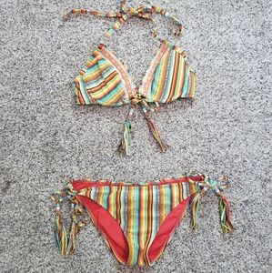 Lucky brand boho bikini set
